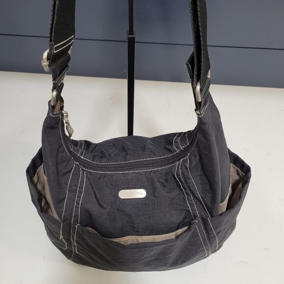 Baggallini Hobo Tote Nylon Adjustable Shoulder Strap Pockets Zip Center - Picture 5 of 10